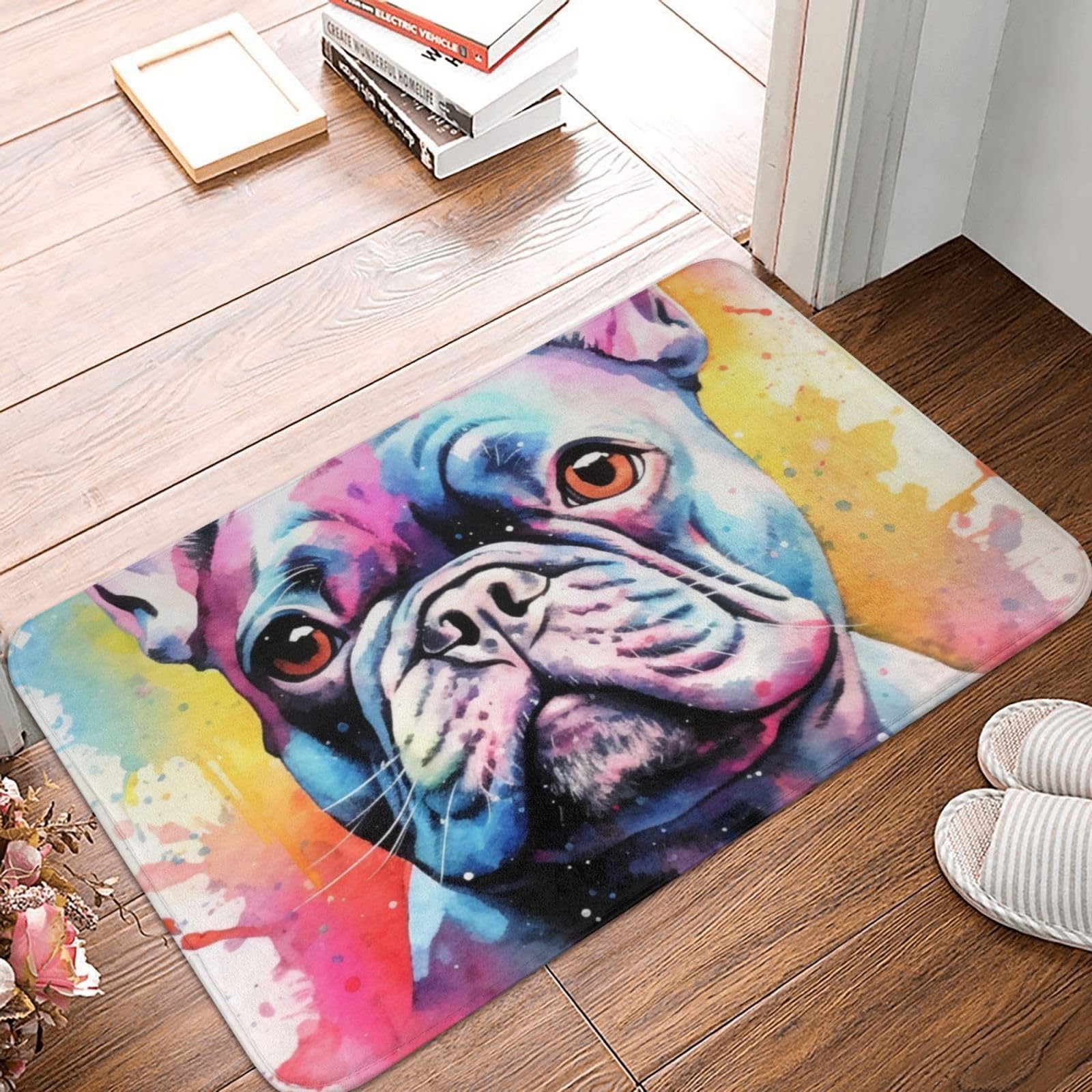 ラグマット 泥落とし 洗える 玄関マット 屋外 屋内 カーペット ブルドッグ犬柄 Amazon | フレンチブルドッグ 犬柄 玄関マット 可愛い 屋外 室内